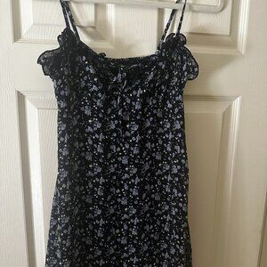 VICI navy floral mini dress